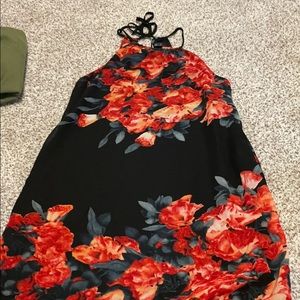 Cotton candy floral dress